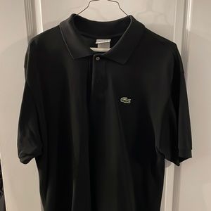 Lacoste size 7 polo black